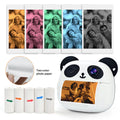 Portable Mini Pocket Thermal Printer Kit with 5 Rolls of Colorful Thermal Paper, Stickers, Labels - Print Photos, Text, To-Do Li