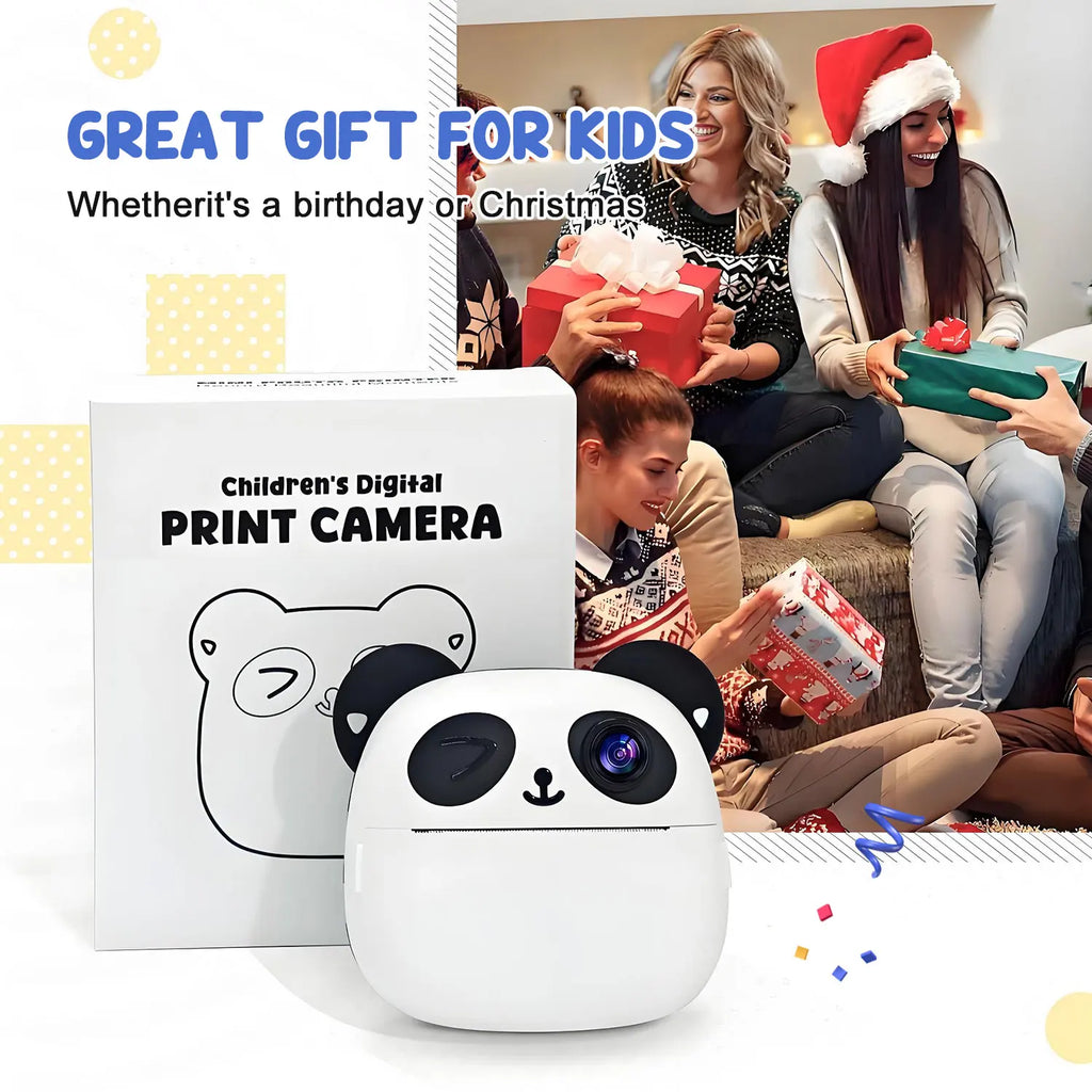 Portable Mini Pocket Thermal Printer Kit with 5 Rolls of Colorful Thermal Paper, Stickers, Labels - Print Photos, Text, To-Do Li